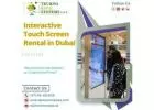 Touch Screen Rentals for Exhibition in UAE