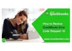 how to fix quickbooks error code -111?