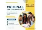 Criminal Law Assignment Help Online By Top Experts