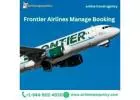 How do I manage my booking on Frontier Airlines?