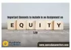 Equity Law Assignment Help by Best Assignment Writers