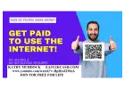 Join for FREE, Get Paid to use the web....