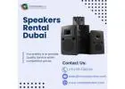 How Does Dubai's Speaker Rental Adapt to Different Events?