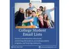 Best Offer to Get College Student Email Lists with Cheap Price