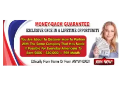 Earn $500 - $30,000 + PER Month Ethically From Home Or From ANYWHERE!!